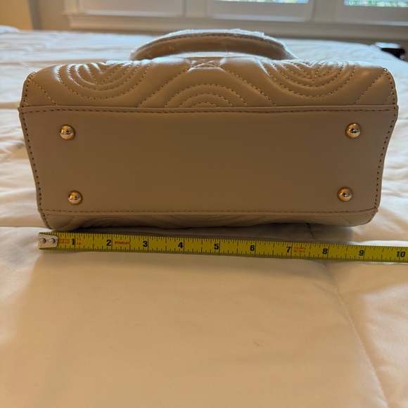 Valentino Orlandi Light Taupe Quilted Vegan Leather Hand Bag - NWT - Picture 11 of 14